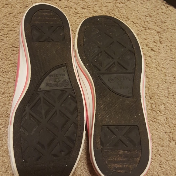 Pink Ombre Converse All-Star Shoes, Size 7 - Picture 3 of 7